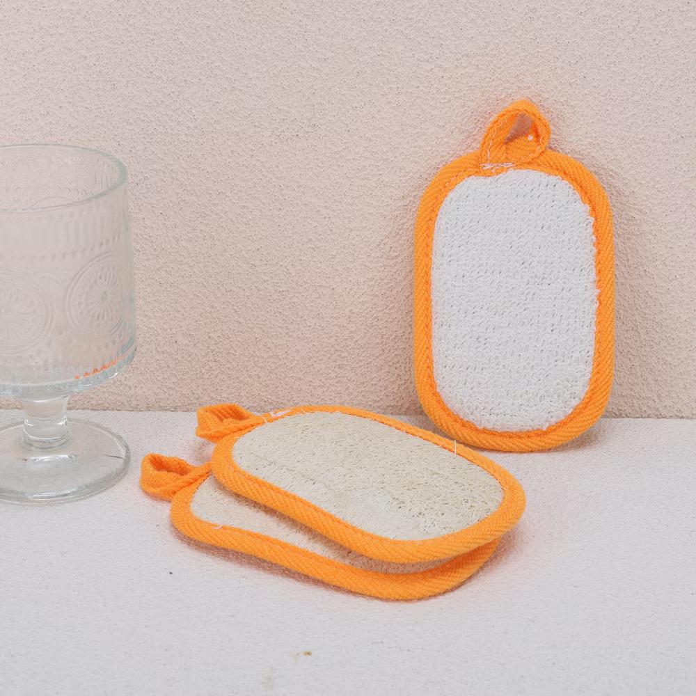 Double-sided Rectangular Wood Pulp Sponge Dish Washing Cloth 3 Pcs - Image 9