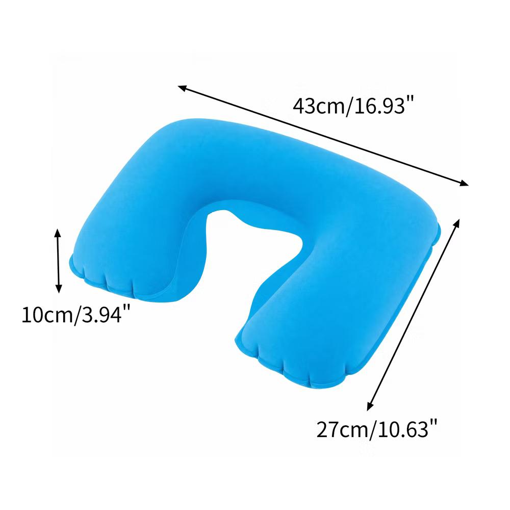 Comfortable Inflatable Travel Pillow with Eye Mask Earplugs 1 Set - Image 34