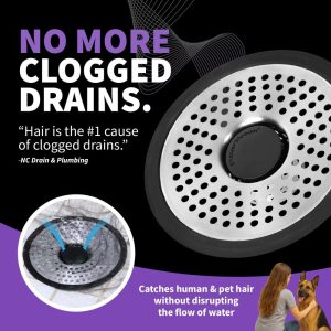 ShowerShroom (Ultra Edition) Strainer That Prevents Clogged Shower Stall Drains from TubShroom