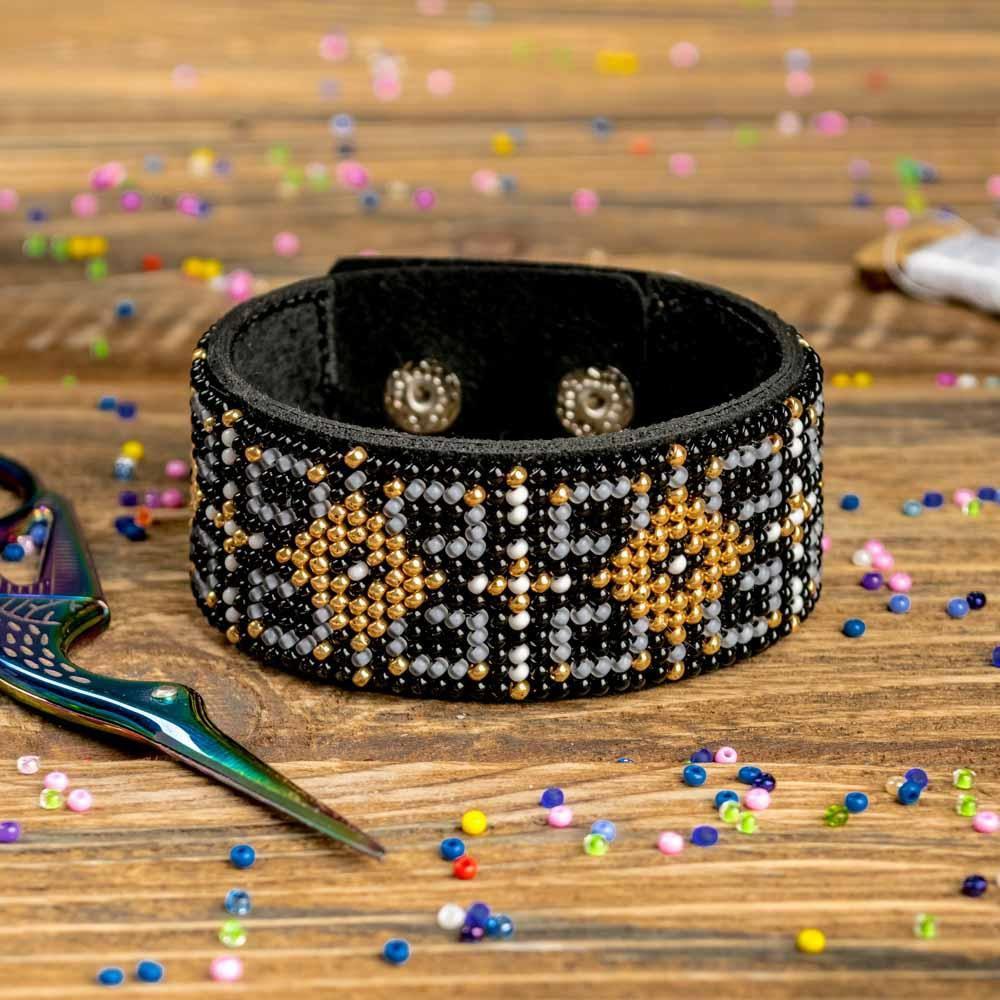 Crafts Bead embroidery kit on artificial leather FLBB-022