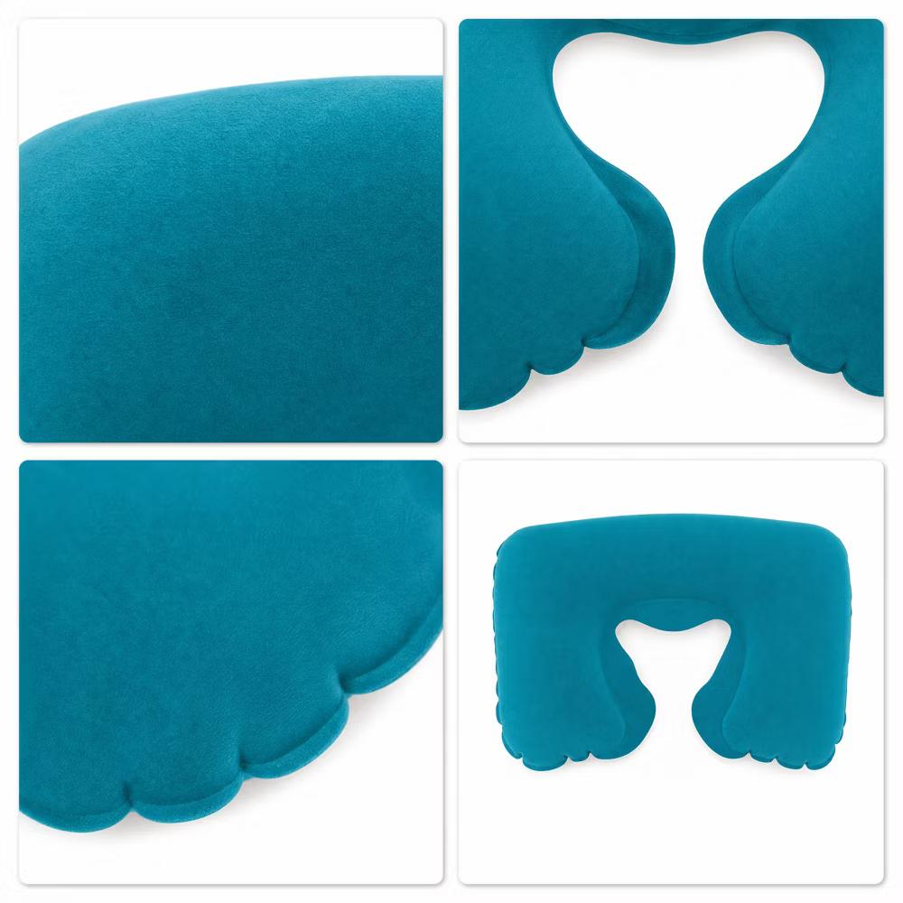 Comfortable Inflatable Travel Pillow with Eye Mask Earplugs 1 Set - Image 19