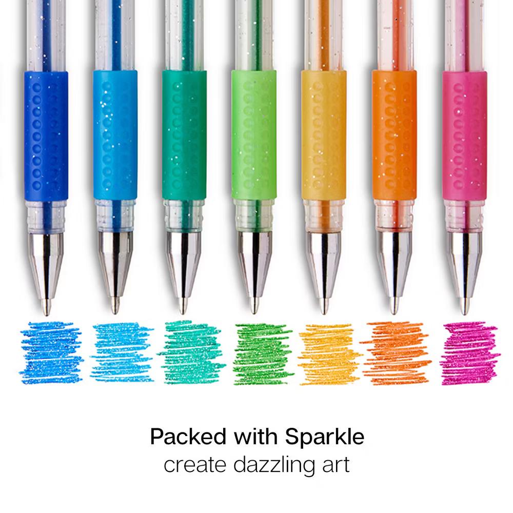 Gel Pens, Soft Grip, 30 Glitter Colors - Image 5
