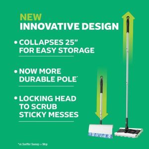 Swiffer Deluxe Sweep Mop: Multi-Surface Floor Cleaning Tool - 9pc