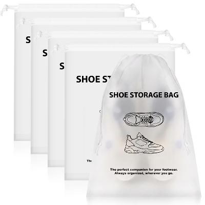 5 Pack Shoe Bags for Travel, Drawstring Shoe Bag Organizer, Travel Shoe Bags for Packing in Suitcase Gym Travelling, Waterproof Shoe Travel Bag - Image 4
