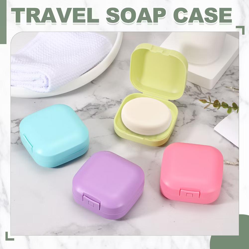Soap Dish, Travel Soap Case, Waterproof Holder Case 2 Pcs Green