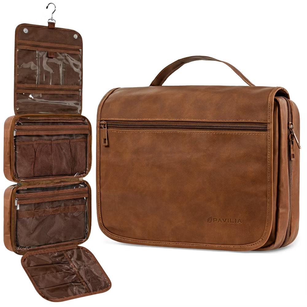 Hanging Toiletry Bag Women Men, Foldable Large Travel Cosmetic Organizer, Water Resistant Makeup Toiletries Essentials Kit - Image 14