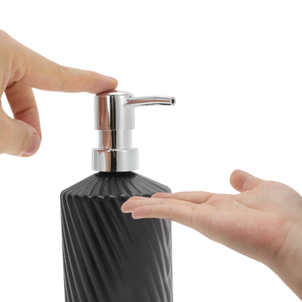 Durable Cylinder Twill Lines Soap Dispenser 1 Pc - Image 19