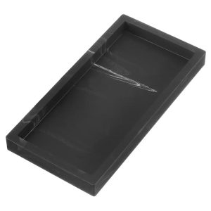 Silicone Organizer Non-Slip Bathroom Tray Black