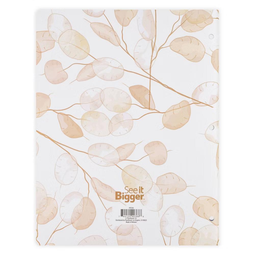 See It Bigger 8.5"x11" April 2026 – March 2028 Monthly Planner Neutral Floral - Image 4