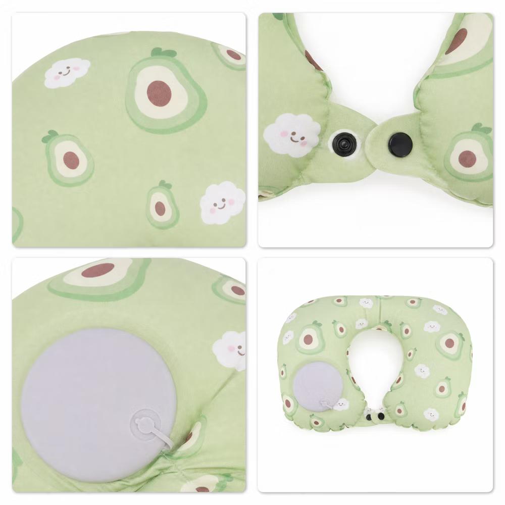 Ice Silk Inflatable Travel Pillow 1 Pc - Image 8