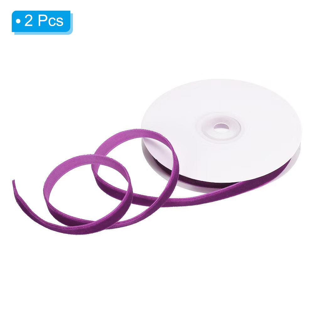 Polyester Single Face Spool Ribbon for Gift Wrapping Flower 2 Pcs - Image 19