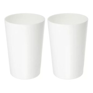 Bathroom Toothbrush Tumblers PP Cup for Bathroom 4.92''x3.03'' 2pcs