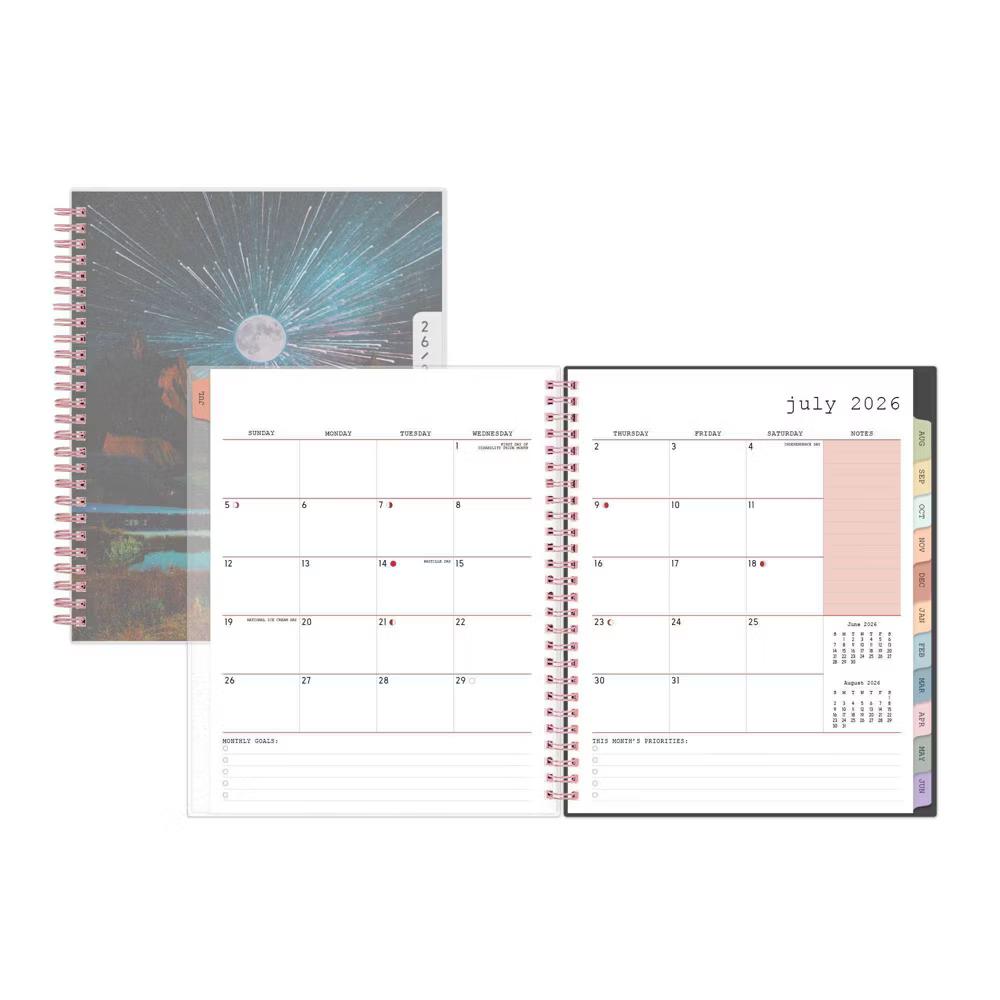 WAAV 7"x9" Planner Vibrancy Frosted AY 2026-2027 Weekly/Monthly Safety Wirebound - Image 5