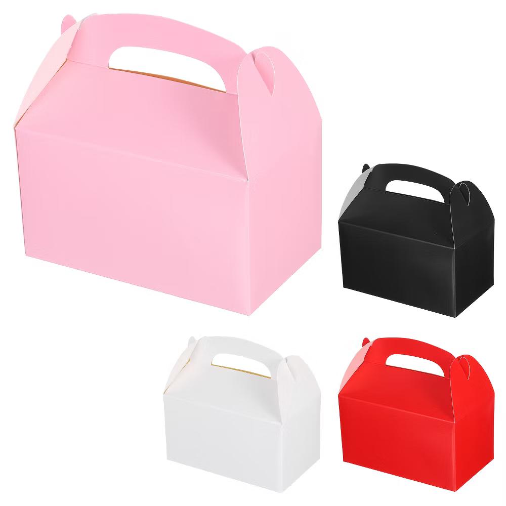 Weddings Christmas Sturdy Structure Gift Wrap Box Favor Box with Handles 16 Pcs - Image 16