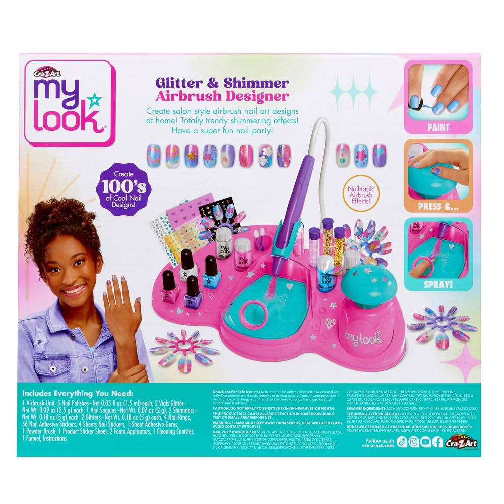 My Look Glitter & Shimmer Designer Nail Art Kit - Image 4