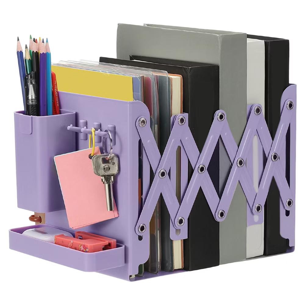 Adjustable Book Ends Heavy Duty Metal Adjustable Bookends Book Holders Organizer - Image 11