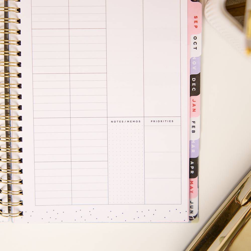 Happy Brands 6.3"x8.5" 2026-2027 Organized Lucky Day Small 12 Months Twin Loop Dated Student Planner - Image 19