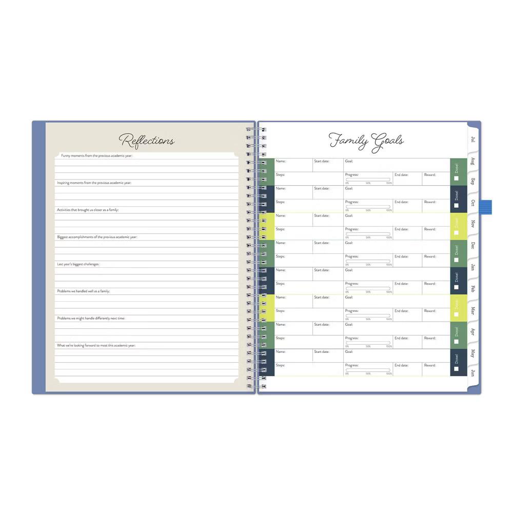Blue Sky Your Year Parent Weekly/Monthly Planner Wirebound 8.5"x11" Blue Plans - Image 4