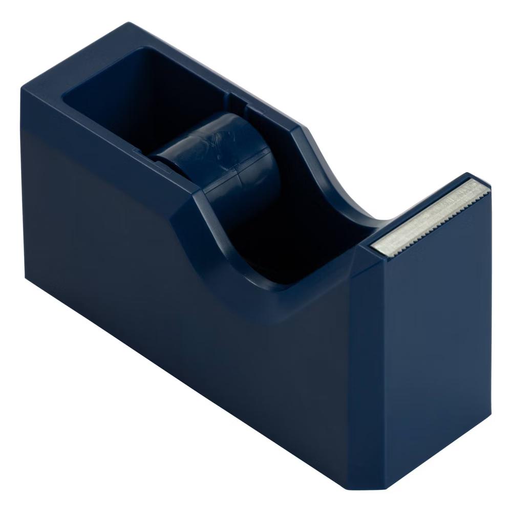 Colorful Desk Tape Dispensers - Navy Blue: Plastic File Fasteners, Stationery Clips, 1.75" Height, 2.5" Width - Image 6
