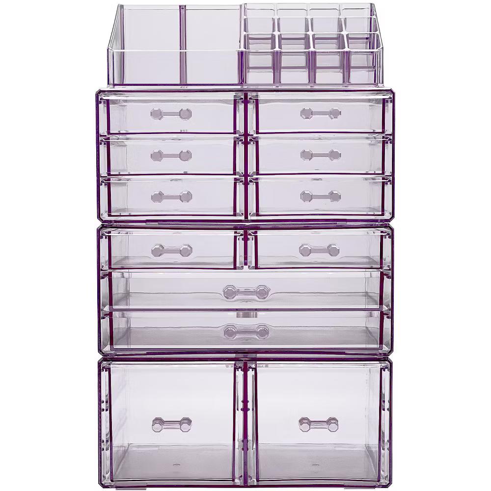 Large Makeup Organizer Case - 4 Piece Set (12 Drawers) - Image 23