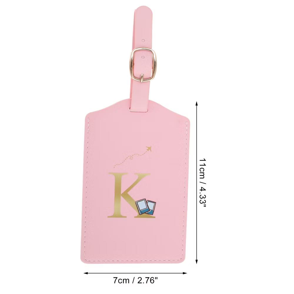 Letter Luggage Tag Pink 1 Pc - Image 32