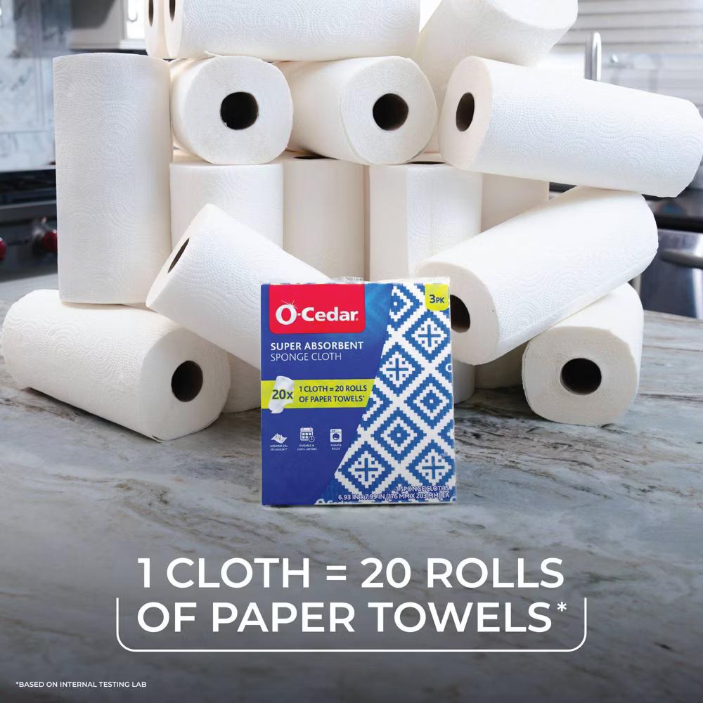 Super Absorbent Sponge Cloth - 3ct - Image 5
