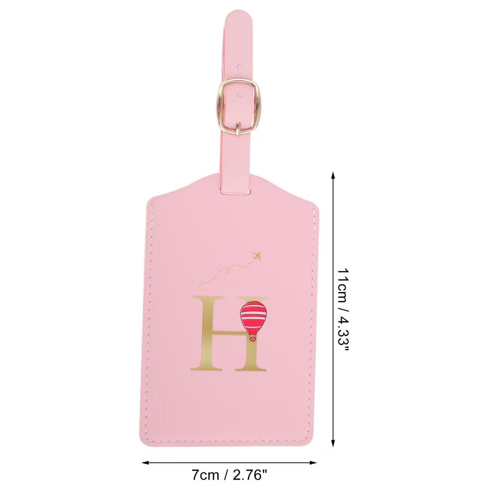 Letter Luggage Tag Pink 1 Pc - Image 27