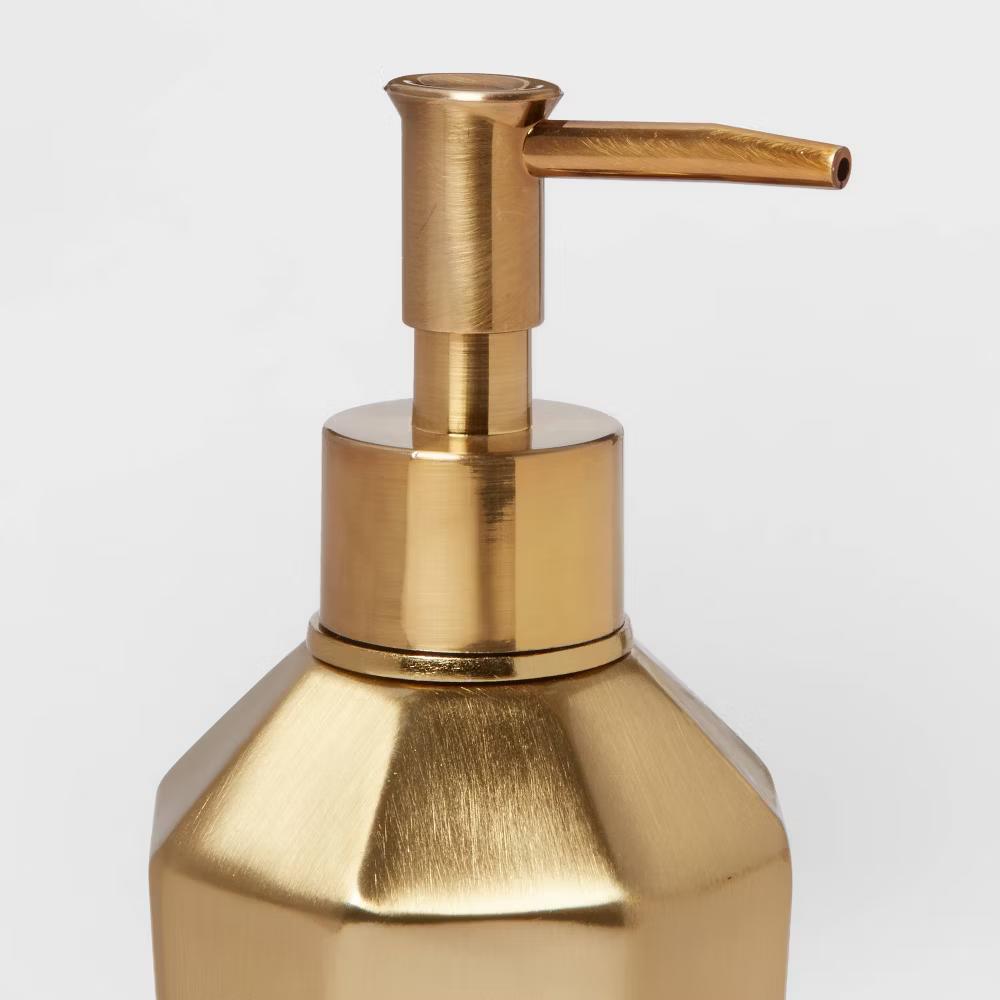 Solid Soap Pump Faceted Gold - Image 2