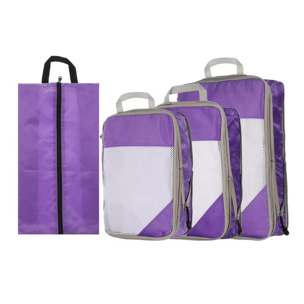 Suitcases Compression Packing Cube Waterproof Travel Luggage Organizers Bag 3 Pcs - Image 9