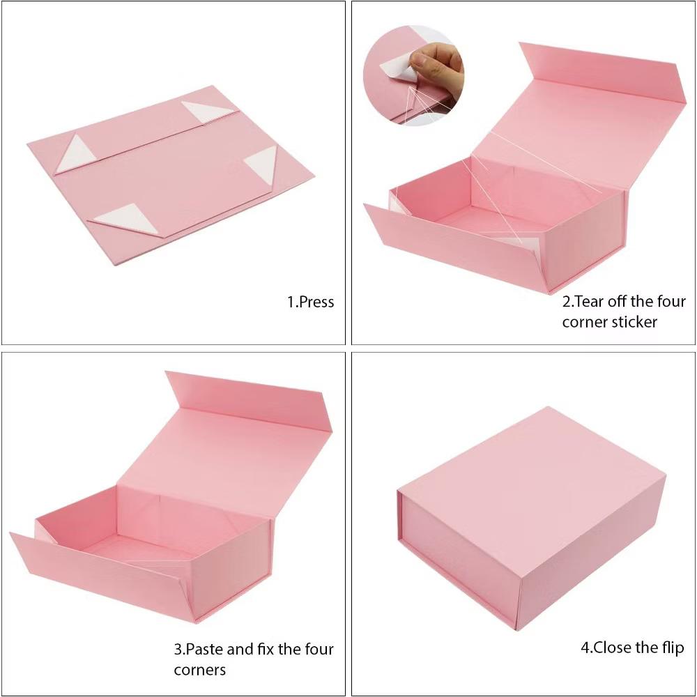 1 Piece 9 6.7 2.75 Inch White Magnetic Closure Gift Box Collapsible Packaging for Wedding Birthday Christmas Jewelry Proposals - Image 3