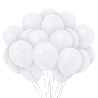 Treasures Gifted White Balloons - 12 Inch Latex Balloons - 36 Pack