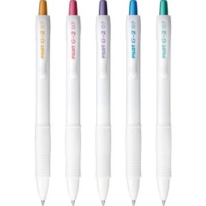 5pk G2 Edge Metallics Fine Point 0.7mm Multicolored Ink