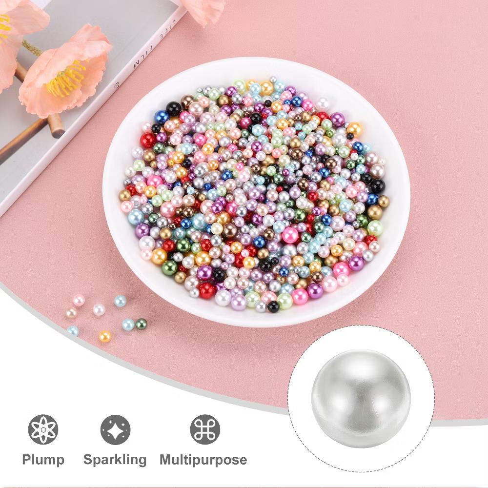 No Hole ABS Round Faux Pearl for Vase Fillers DIY Home Decoration 800 Pcs - Image 75