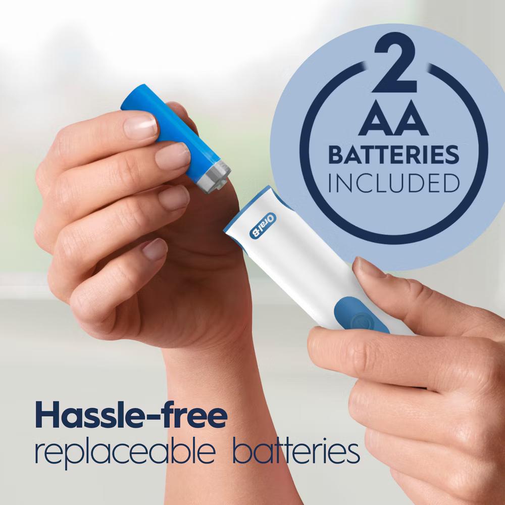 Easy Clean Battery Toothbrush with Brush Head with Battery - Image 3
