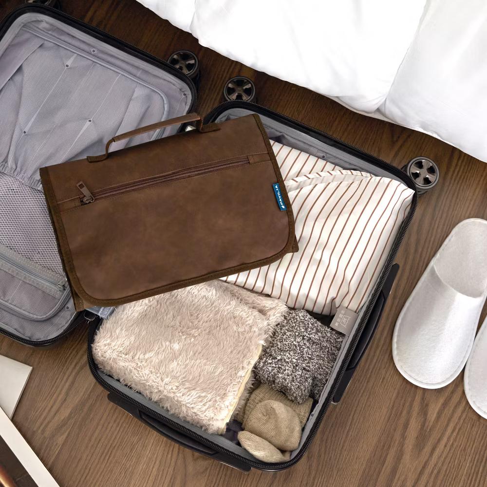 Hanging Toiletry Bag Women Men, Travel Kit Foldable Waterproof Organizer, Roll up Cosmetics Makeup Essentials Jewelry Case - Image 21