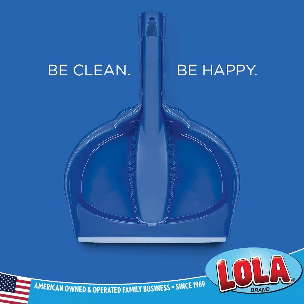 Clip On Dust Pan & Brush Set, w/ Easy Dust, Dirt & Debris Catching Rubber Lip, Flagged Fiber Bristled Brush, Hang Hole for Easy Storage - Image 3