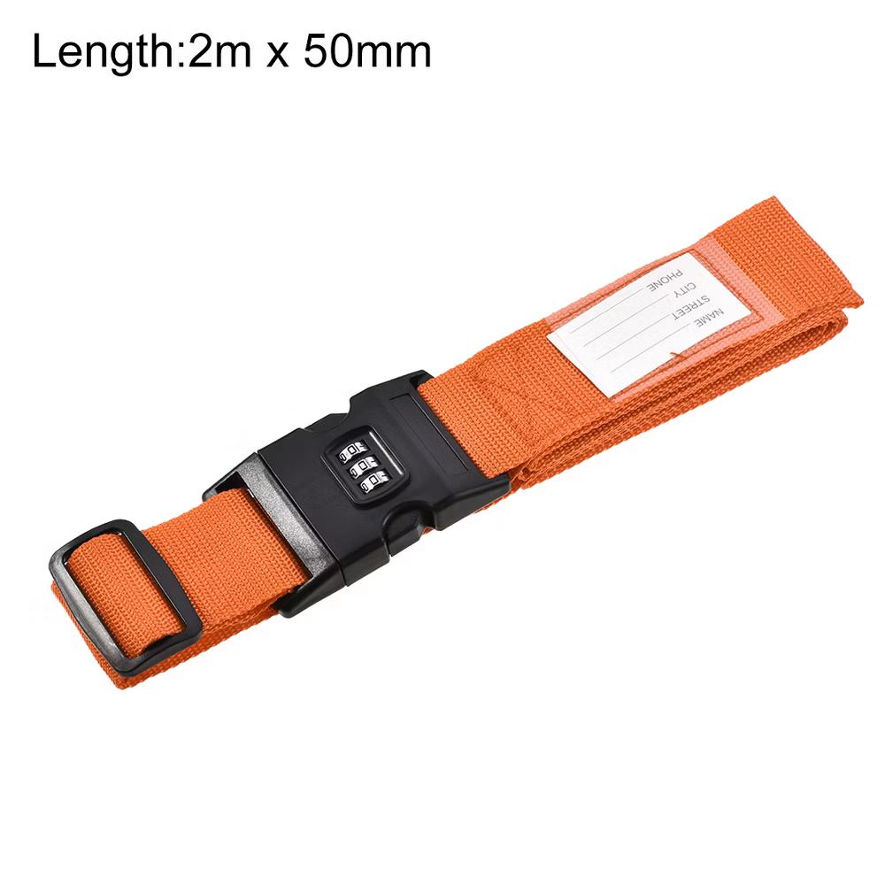 Travel Packing Adjustable Luggage Strap with Buckle and Combination Lock - Image 17