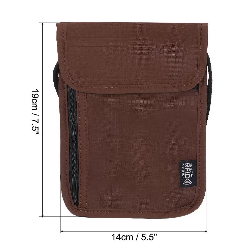 Waterproof Passport Holder Neck Wallet for Women Men - Image 13