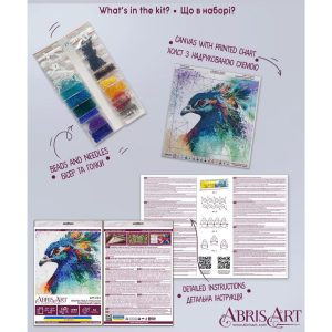 Art Bead Embroidery Kit - Respectable peacock AM-253