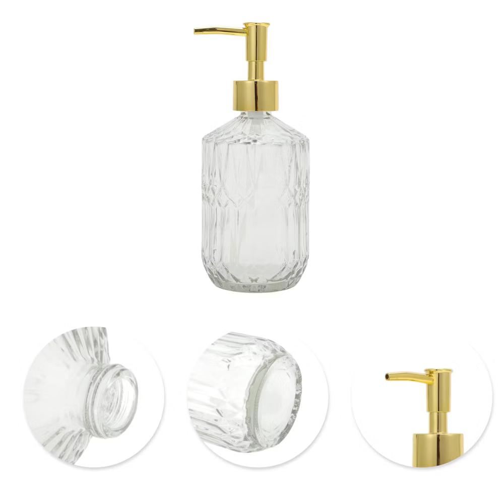 Reusable Round Bottom Bamboo Grain Soap Dispenser 13.53oz 1 Pc - Image 12