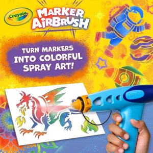 Marker Airbrush Drawing and Coloring Kit