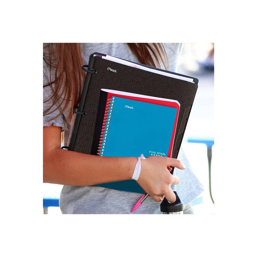 Five Star 80pg 2 Subject College Ruled Notebook 9.5"x6": Spiral, Wire-Bound, Acid-Free, Perforated, Water-Resistant, Pocket - Image 5