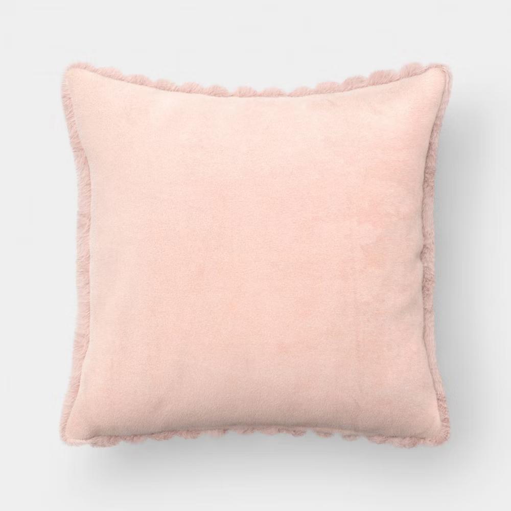 2pk Ribbed Faux Fur Toss Pillows - Image 16