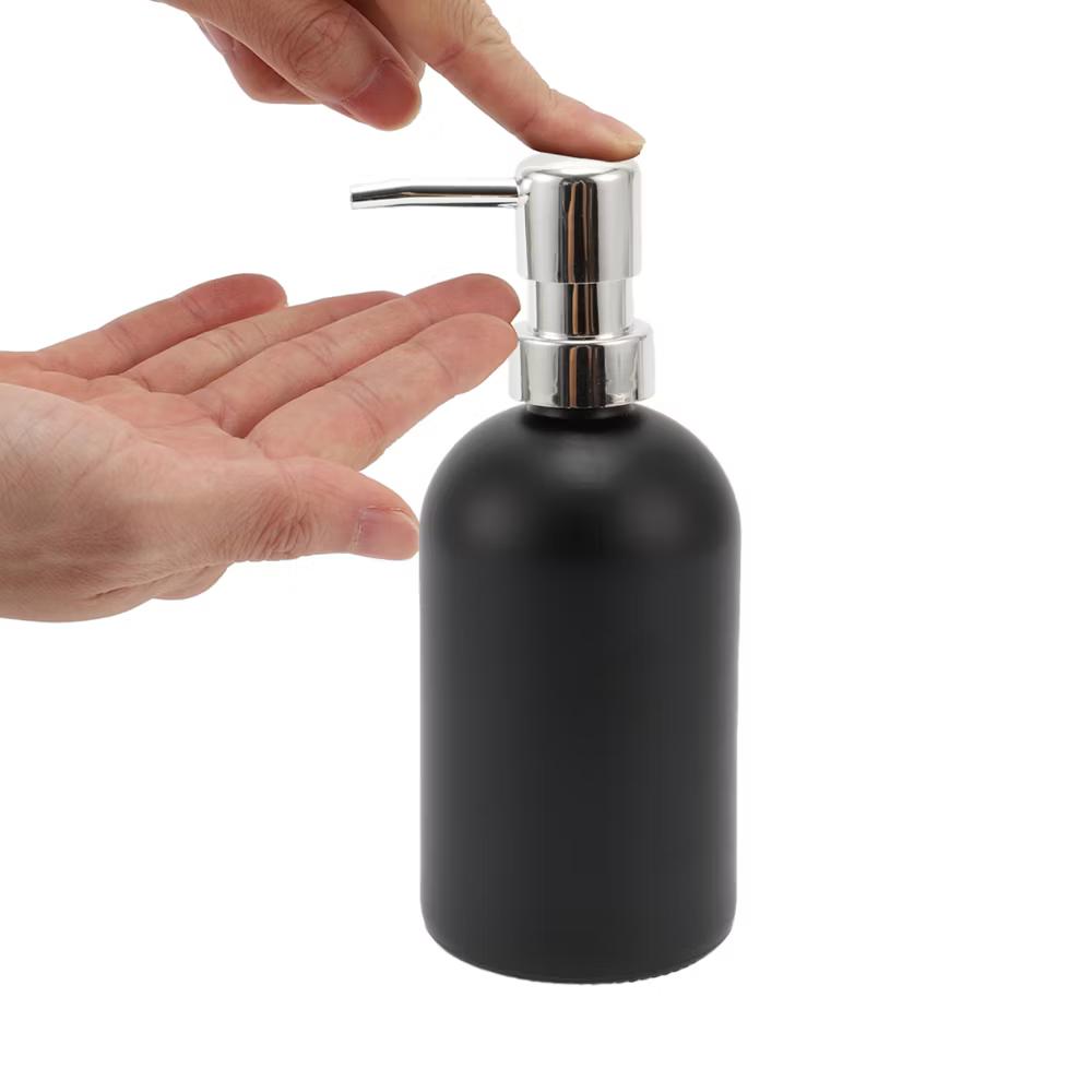 Classic Cylindrical Soap Pump Dispenser for Hotels 400ml 1 Pc - Image 9