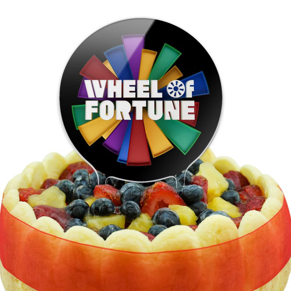 Wheel Of Fortune Wheel Of Fortune Onion Logo Acrylic Cake Topper - Image 3