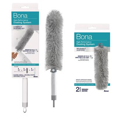 Bona High Performance Dusting System Reusable Dusting Sleeves 2ct Short Handle Duster Kit - Image 2