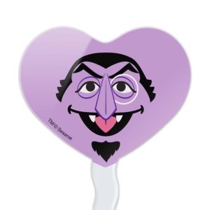 Count Face Cupcake Picks Toppers Decoration Set of 6