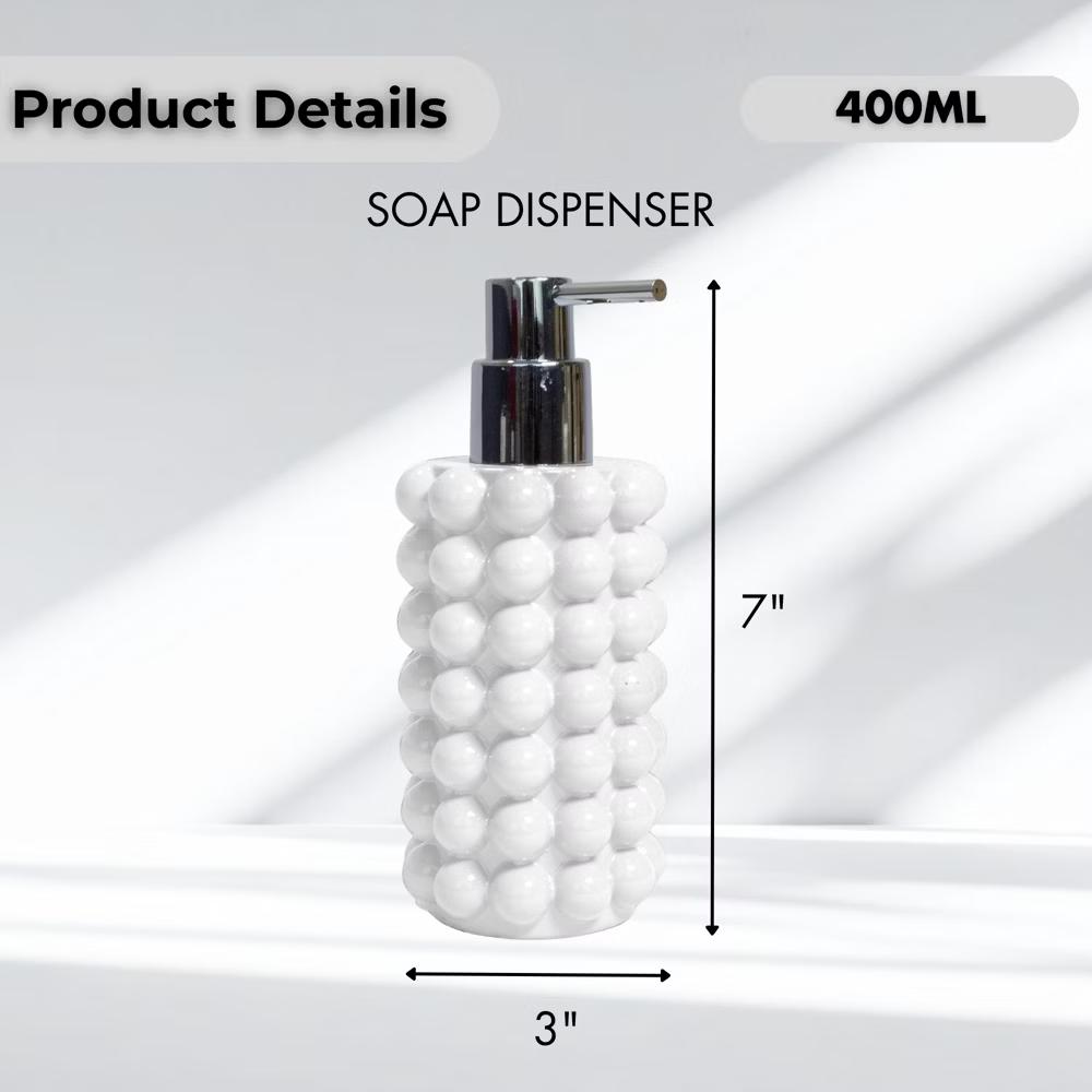 Better Trends Nova Bathroom Accessories 100% Resin Impeccably Crafted Soap Dispenser with Rust-Proof Pump for Bathroom & Kitchen Countertops - Image 34
