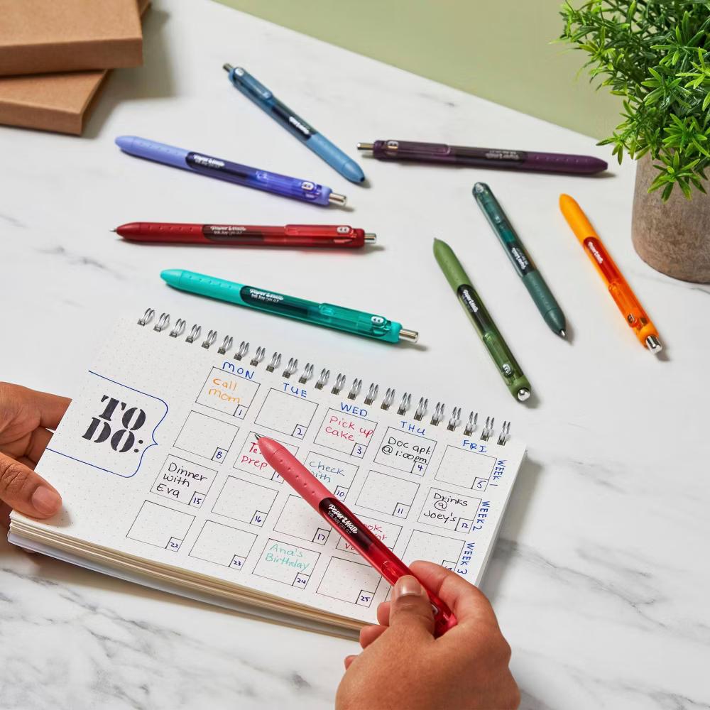 Paper Mate InkJoy Gel 30pk Gel Pens 0.7mm Medium Tip Multicolored: Retractable Stationery & Office Supplies - Image 3