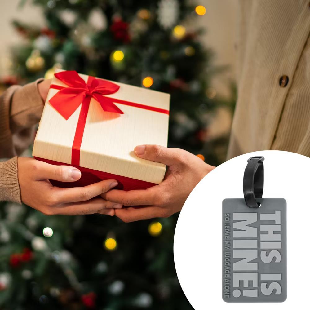 THIS IS MINE Pattern Luggage Tag 1 Pc - Image 4